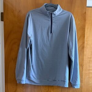 Peter Millar Light Blue Quarter-Zip Jacket